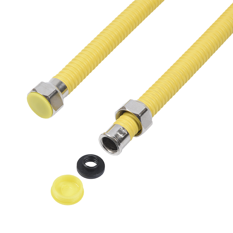 Tube de gaz de couche protectrice de PVC ondulé d'acier inoxydable