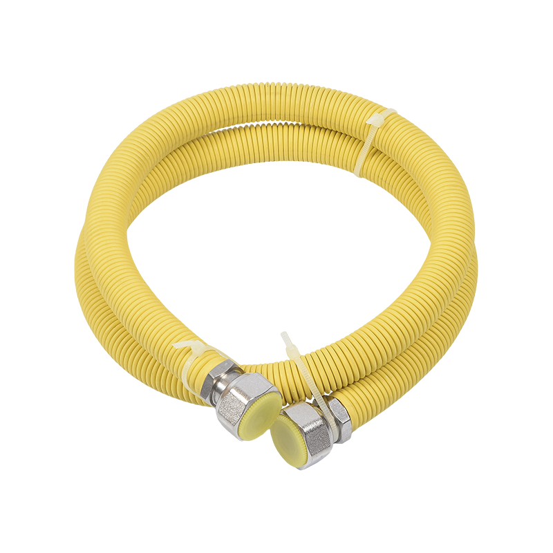 Tube de connexion de gaz flexible avec revêtement époxy